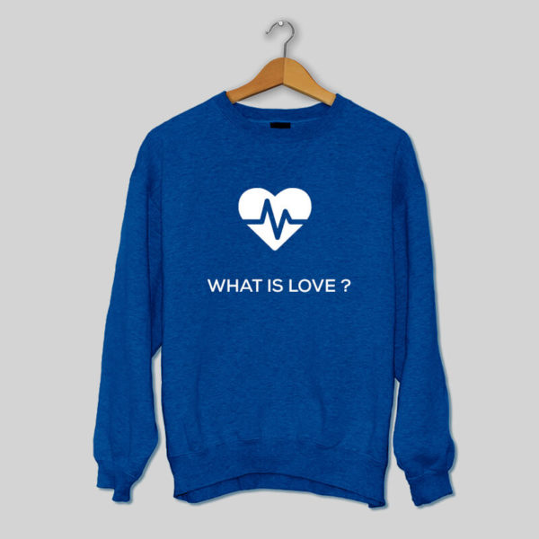 Sudadera What Is Love Azul